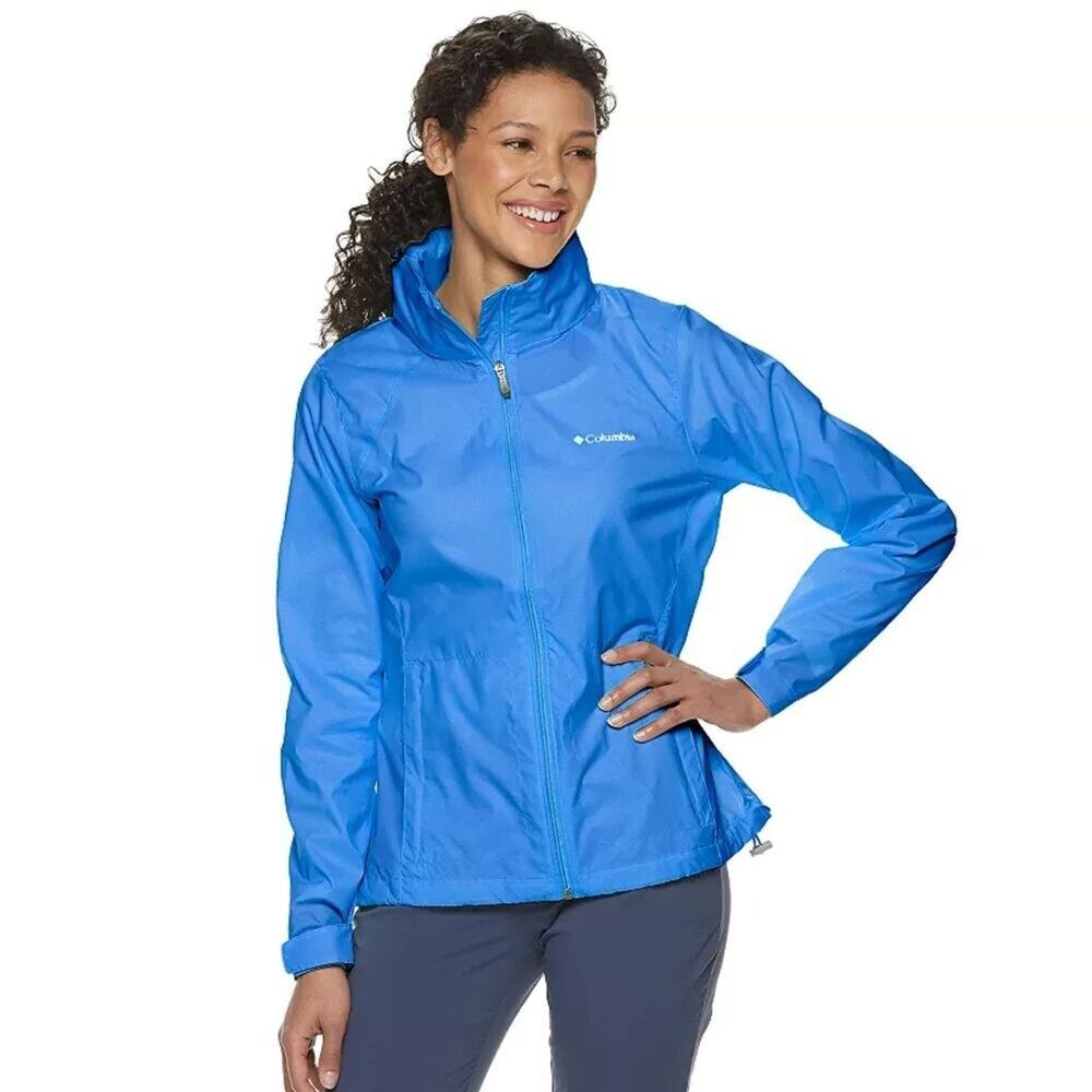 Columbia Switchback‎ III Hooded Packable Jacket Harbor Blue Size XS NWT